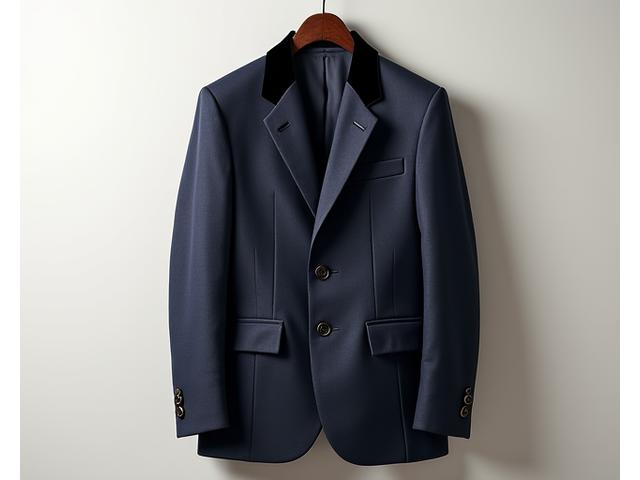 A classic, tailored riding jacket in a dark tweed, suitable for equestrian events, conveying sophistication and tradition.